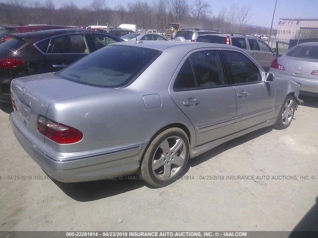 WDBJF70J4YB162376 - 2000 MERCEDES-BENZ E 430 SILVER photo 4