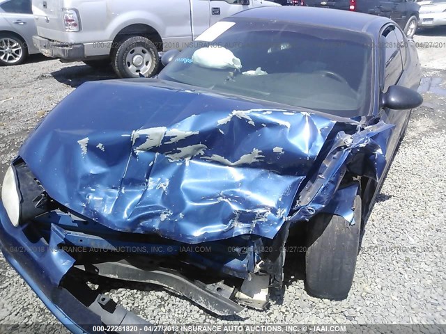 2G1WW12E959247613 - 2005 CHEVROLET MONTE CARLO LS ლურჯი ფოტო 6