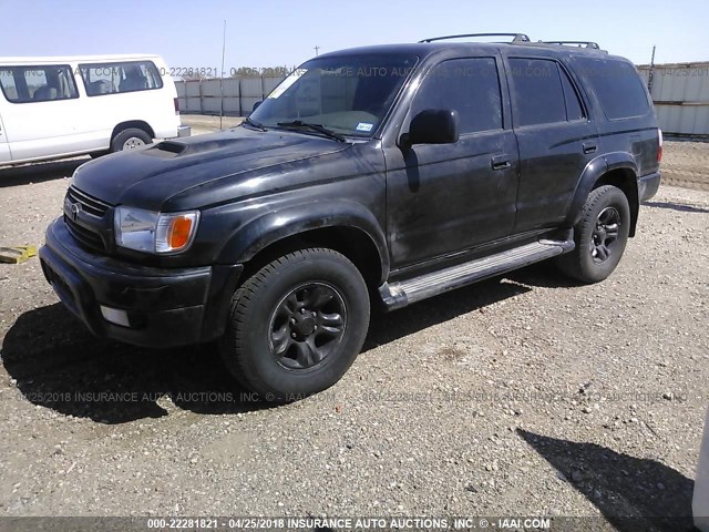 JT3HN86R410356062 - 2001 TOYOTA 4RUNNER SR5 BLACK photo 2