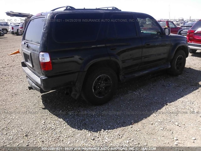 JT3HN86R410356062 - 2001 TOYOTA 4RUNNER SR5 BLACK photo 4