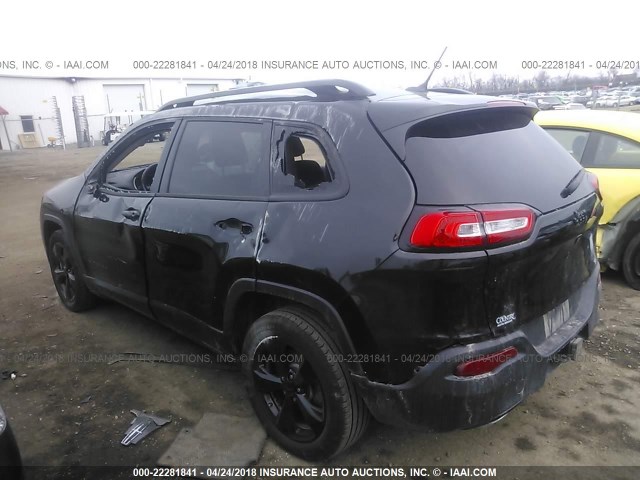 1C4PJLCS1FW782129 - 2015 JEEP CHEROKEE LATITUDE BLACK photo 3