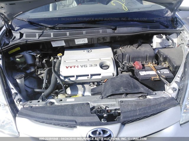 5TDZA22C86S558966 - 2006 TOYOTA SIENNA XLE/XLE LIMITED SILVER photo 10