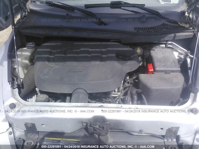 3GNBAADB3AS510674 - 2010 CHEVROLET HHR LS SILVER photo 10