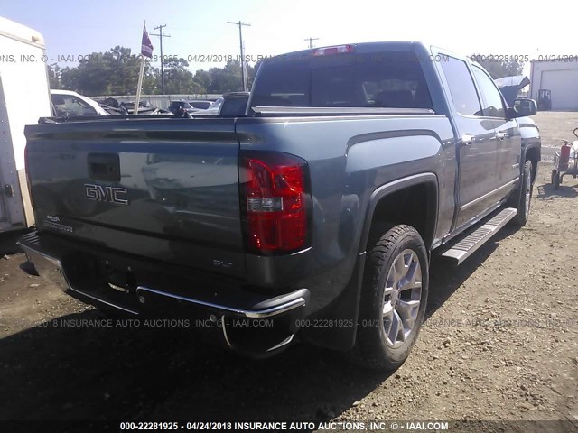 3GTP1VEC6EG156932 - 2014 GMC SIERRA C1500 SLT BLUE photo 4