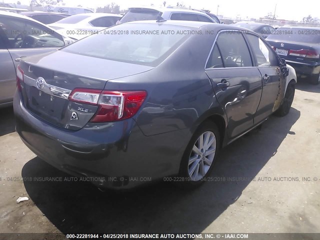 4T1BK1FK5EU547472 - 2014 TOYOTA CAMRY SE/XLE GRAY photo 4