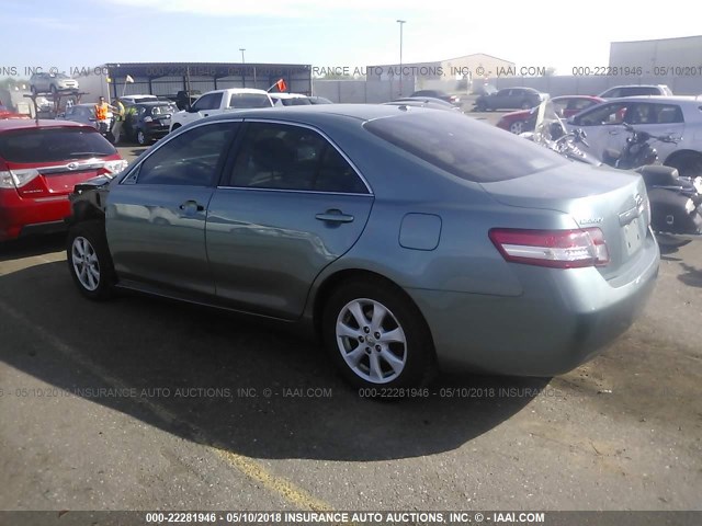 4T1BF3EK9AU552766 - 2010 TOYOTA CAMRY SE/LE/XLE TEAL photo 3