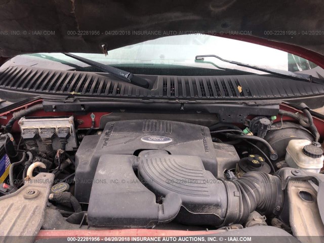 1FMPU16L63LB77936 - 2003 FORD EXPEDITION XLT 红色 照片 10