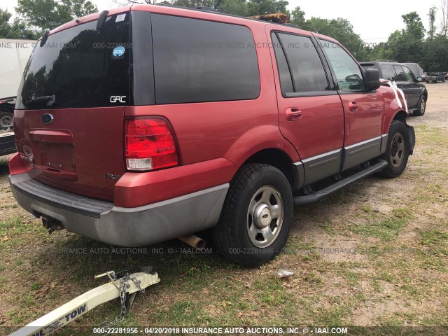 1FMPU16L63LB77936 - 2003 FORD EXPEDITION XLT RED photo 4