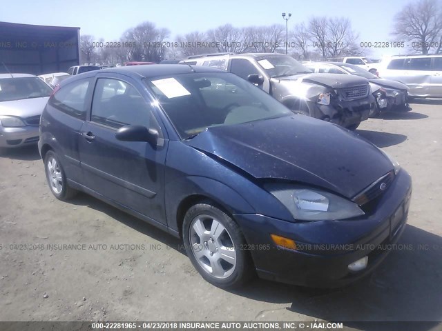 3FAFP31393R166365 - 2003 FORD FOCUS ZX3 Navy photo 1