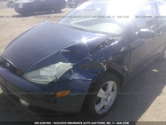3FAFP31393R166365 - 2003 FORD FOCUS ZX3 Navy photo 6