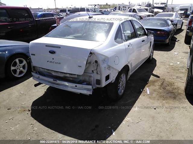 1FAHP35NX8W239235 - 2008 FORD FOCUS SE/SEL/SES WHITE photo 6