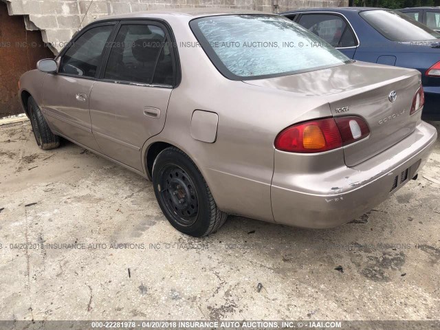 1NXBR12E7YZ359309 - 2000 TOYOTA COROLLA VE/CE/LE 香槟色 照片 3