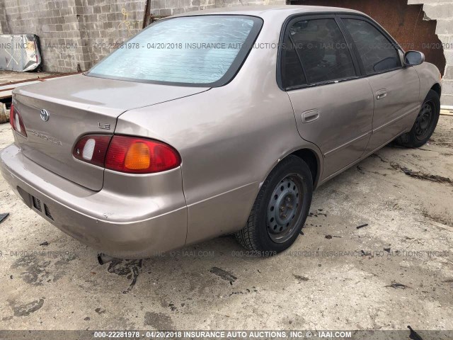 1NXBR12E7YZ359309 - 2000 TOYOTA COROLLA VE/CE/LE 香槟色 照片 4