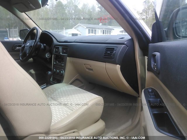 JF1SG65683H721571 - 2003 SUBARU FORESTER 2.5XS ოქროსფერი ფოტო 5