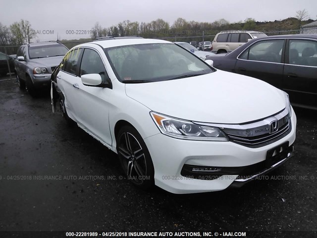 1HGCR2F10HA117664 - 2017 HONDA ACCORD SPORT SPECIAL EDITION WHITE photo 1