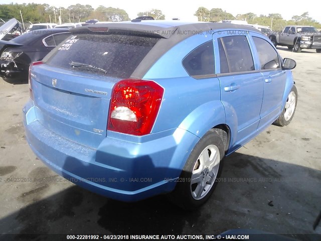 1B3HB48A29D214089 - 2009 DODGE CALIBER SXT BLUE photo 4