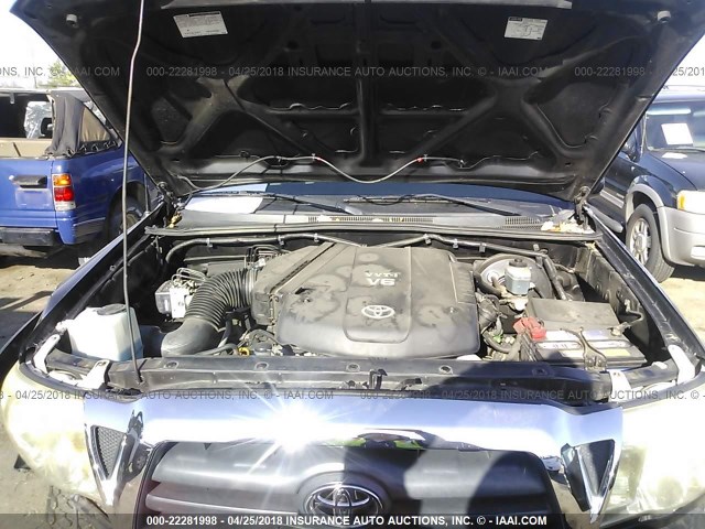 5TEUU42N45Z132160 - 2005 TOYOTA TACOMA ACCESS CAB Қара фото 10