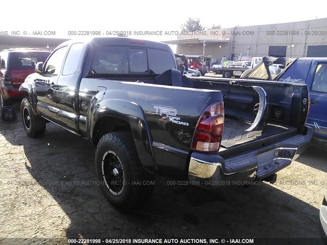 5TEUU42N45Z132160 - 2005 TOYOTA TACOMA ACCESS CAB Қара фото 3