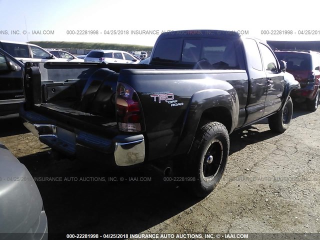 5TEUU42N45Z132160 - 2005 TOYOTA TACOMA ACCESS CAB Қара фото 4