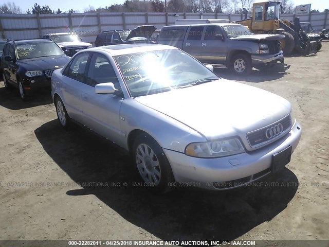 WAUDC28D9YA100094 - 2000 AUDI A4 1.8T QUATTRO SILVER photo 1