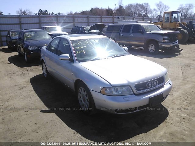 WAUDC28D9YA100094 - 2000 AUDI A4 1.8T QUATTRO SILVER photo 6