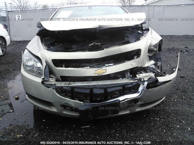 1G1ZB5EB0AF264657 - 2010 CHEVROLET MALIBU LS GOLD photo 6