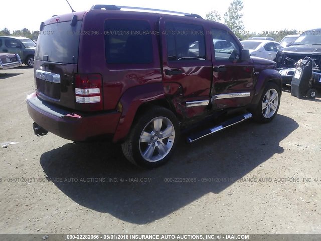 1C4PJLFK7CW134222 - 2012 JEEP LIBERTY JET RED photo 4