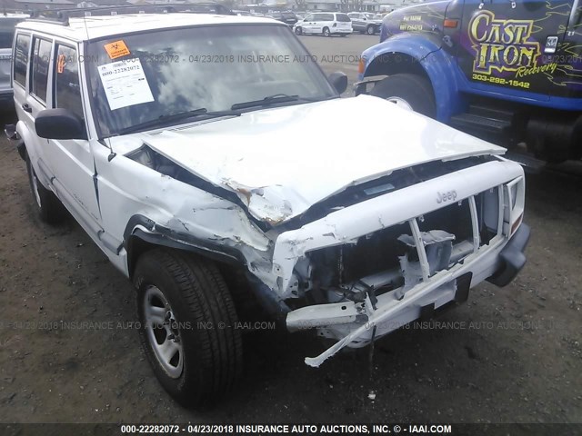 1J4FF48S21L513573 - 2001 JEEP CHEROKEE SPORT WHITE photo 6