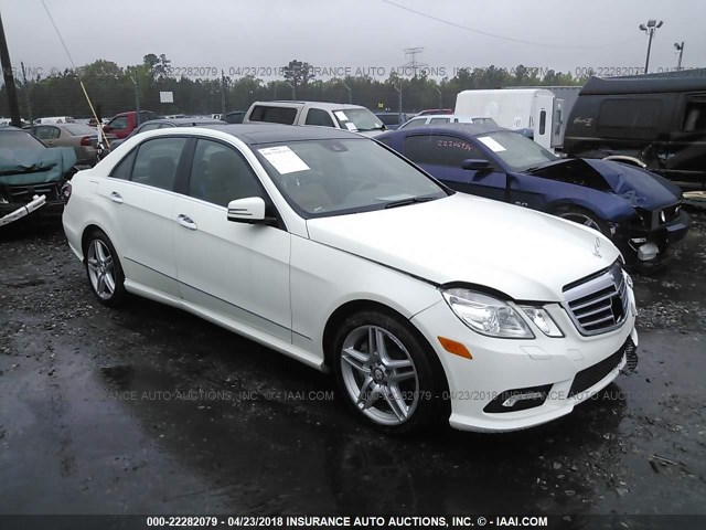 WDDHF9AB9BA487482 - 2011 MERCEDES-BENZ E 550 4MATIC WHITE photo 1