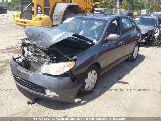 KMHDU46D49U664441 - 2009 HYUNDAI ELANTRA GLS/SE GRAY photo 2