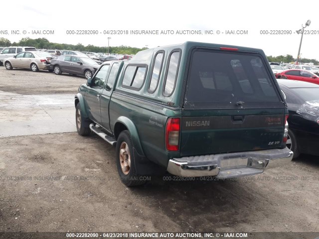 1N6ED26T2YC331578 - 2000 NISSAN FRONTIER KING CAB XE/KING CAB SE GREEN photo 3