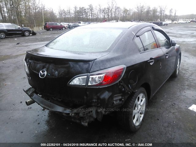 JM1BL1SG7A1138422 - 2010 MAZDA 3 I BLACK photo 4