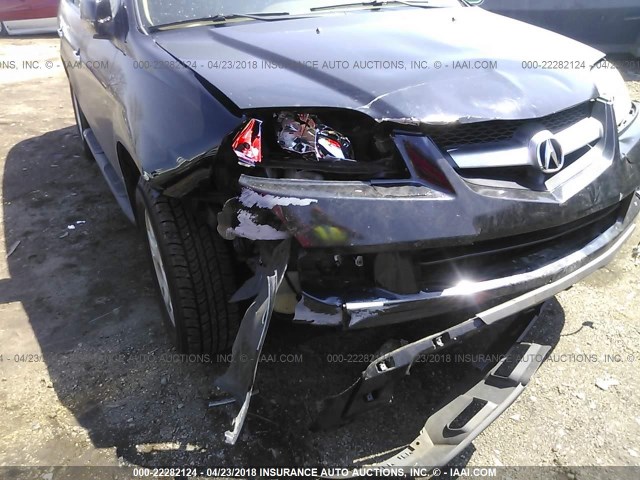 2HNYD18614H504039 - 2004 ACURA MDX TOURING BLACK photo 6