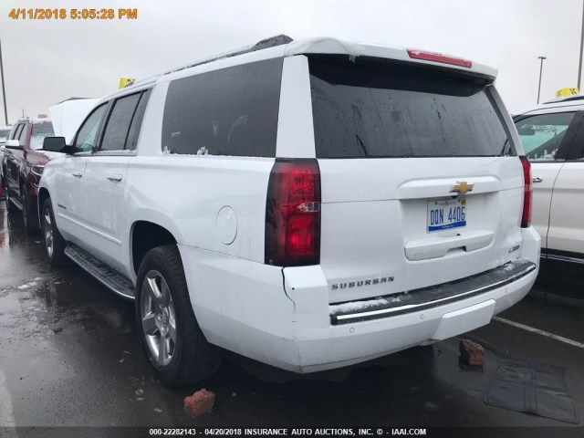 1GNSKJKC4HR209501 - 2017 CHEVROLET SUBURBAN K1500 PREMIER WHITE photo 17