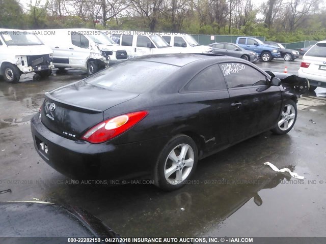 4T1CA38P64U032233 - 2004 TOYOTA CAMRY SOLARA SE/SLE BLACK photo 4