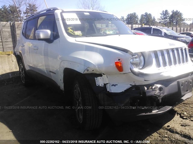 ZACCJBDT8GPE10575 - 2016 JEEP RENEGADE LIMITED WHITE photo 6