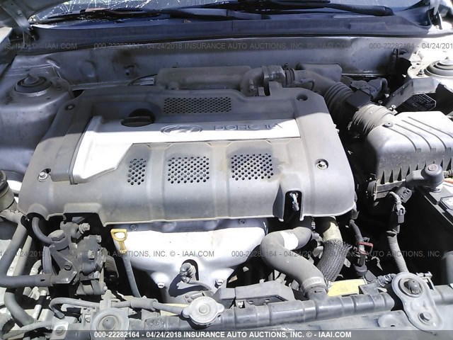 KMHDN56D85U142182 - 2005 HYUNDAI ELANTRA GLS/GT SILVER photo 10