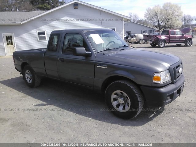 1FTYR14U86PA10741 - 2006 FORD RANGER SUPER CAB GRAY photo 1