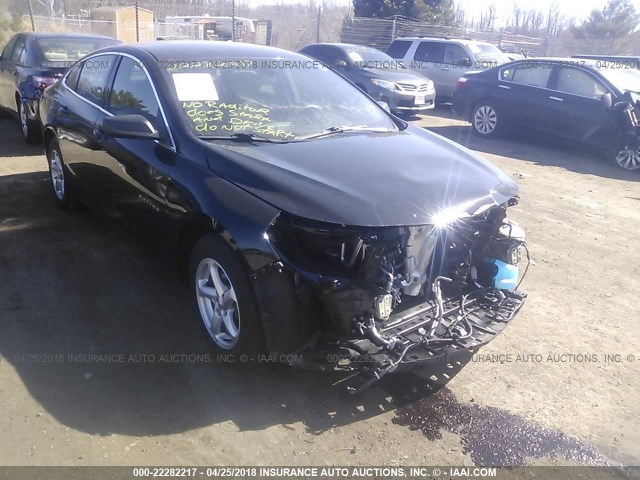 1G1ZB5ST1GF244018 - 2016 CHEVROLET MALIBU LS BLACK photo 1