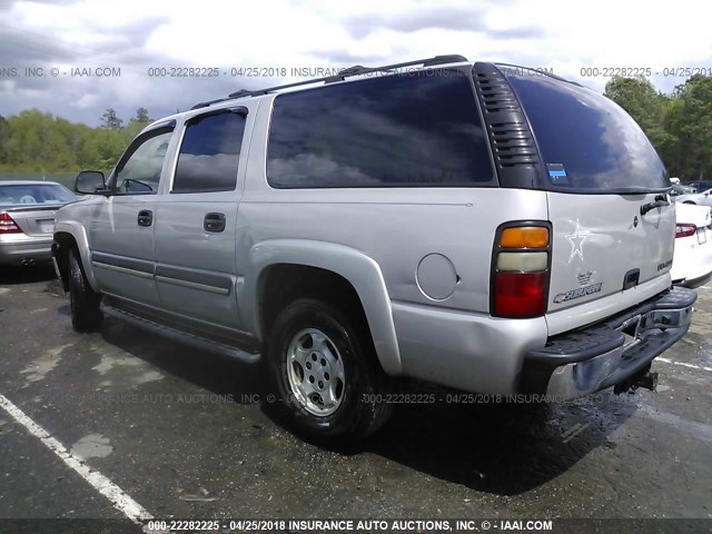 1GNFK16Z05J104075 - 2005 CHEVROLET SUBURBAN K1500 GRAY photo 3