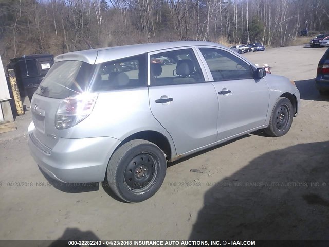 2T1LR32E36C552362 - 2006 TOYOTA COROLLA MATRIX XR SILVER photo 4