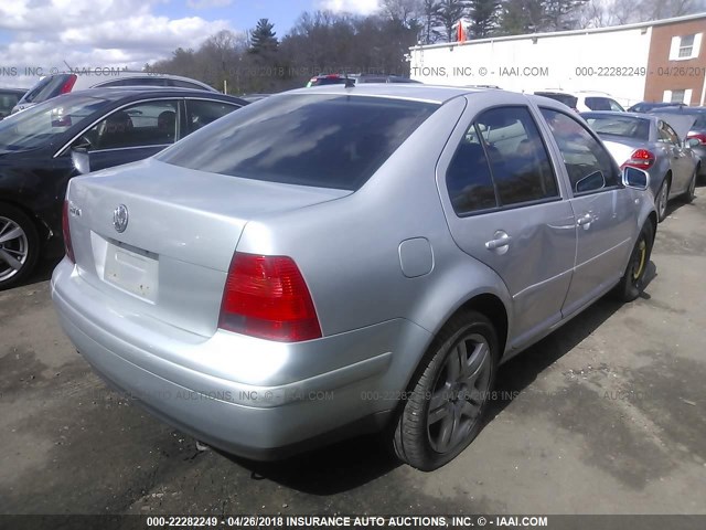 3VWTG69M71M206218 - 2001 VOLKSWAGEN JETTA GLX SILVER photo 4