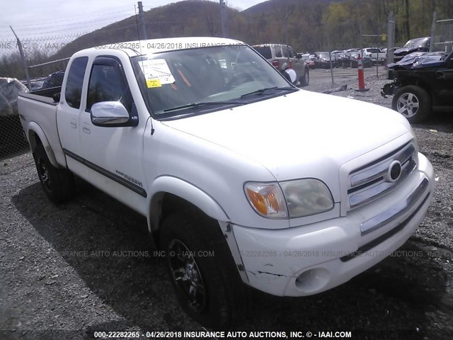 5TBBT44166S487181 - 2006 TOYOTA TUNDRA ACCESS CAB SR5 WHITE photo 1