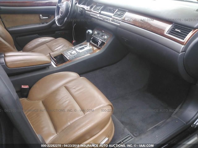 WAUML44E95N009664 - 2005 AUDI A8 L QUATTRO BLACK photo 5