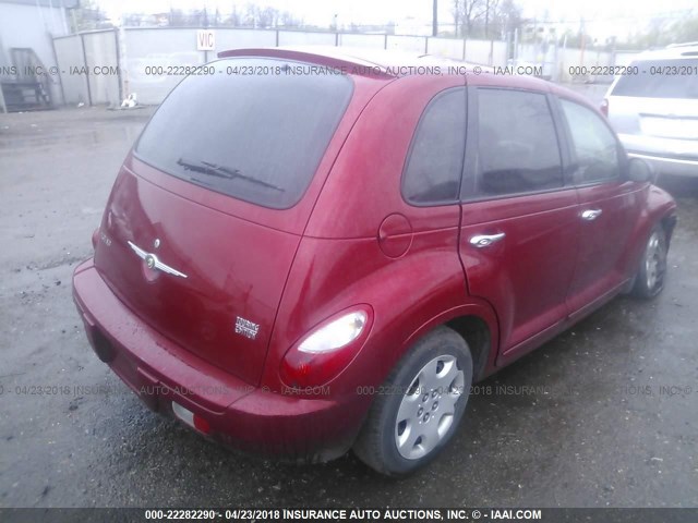 3A4FY58B57T516674 - 2007 CHRYSLER PT CRUISER TOURING RED photo 4