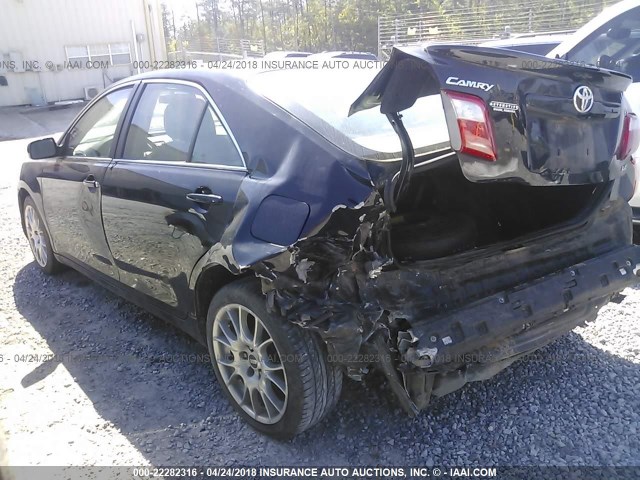 4T1BE46K09U408591 - 2009 TOYOTA CAMRY SE/LE/XLE BLACK photo 3
