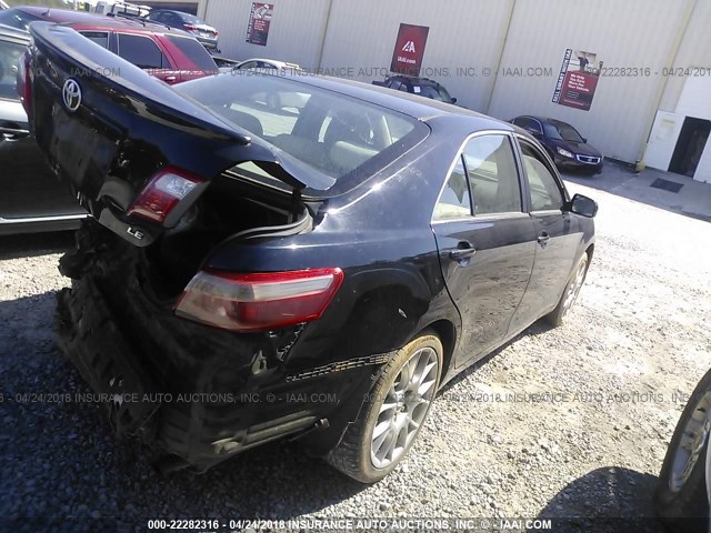 4T1BE46K09U408591 - 2009 TOYOTA CAMRY SE/LE/XLE BLACK photo 4
