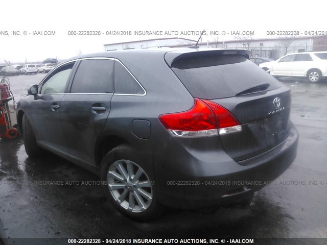 4T3ZA3BB5AU030886 - 2010 TOYOTA VENZA GRAY photo 3