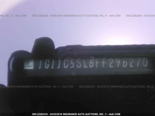 1G11C5SL6FF296270 - 2015 CHEVROLET MALIBU 1LT GRAY photo 9