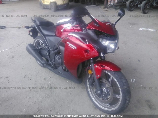 MLHMC4109C5206971 - 2012 HONDA CBR250 R RED photo 1